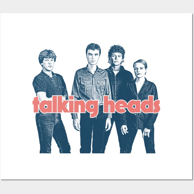 Talking Heads // Retro Style Fan Art Design Wall Art by DankFutura